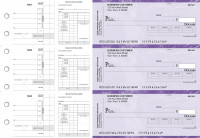 Purple Marble Payroll Invoice Business Checks | BU3-7UMA01-PIN