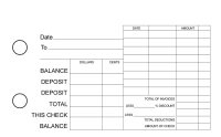 Fruit General Itemized Invoice Business Checks | BU3-CDS03-GII