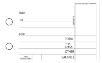 Pizza Standard Invoice Business Checks | BU3-CDS08-SNV