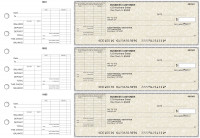 Tan Parchment General Itemized Invoice Business Checks | BU3-TPM01-GII