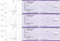 Purple Marble Itemized Counter Signature Business Checks | BU3-UMA01-ICS